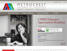 Tablet Screenshot of metrocrestchamber.com